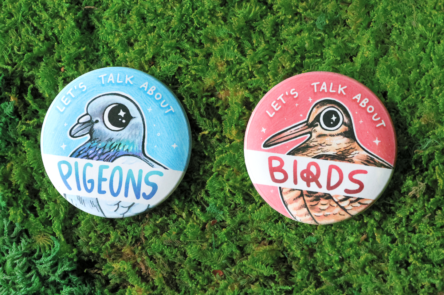 Let's Talk About Animals Biodegradable Button Badges