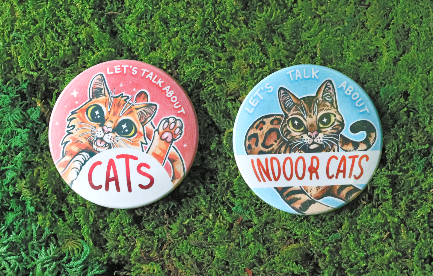 Let's Talk About Animals Biodegradable Button Badges