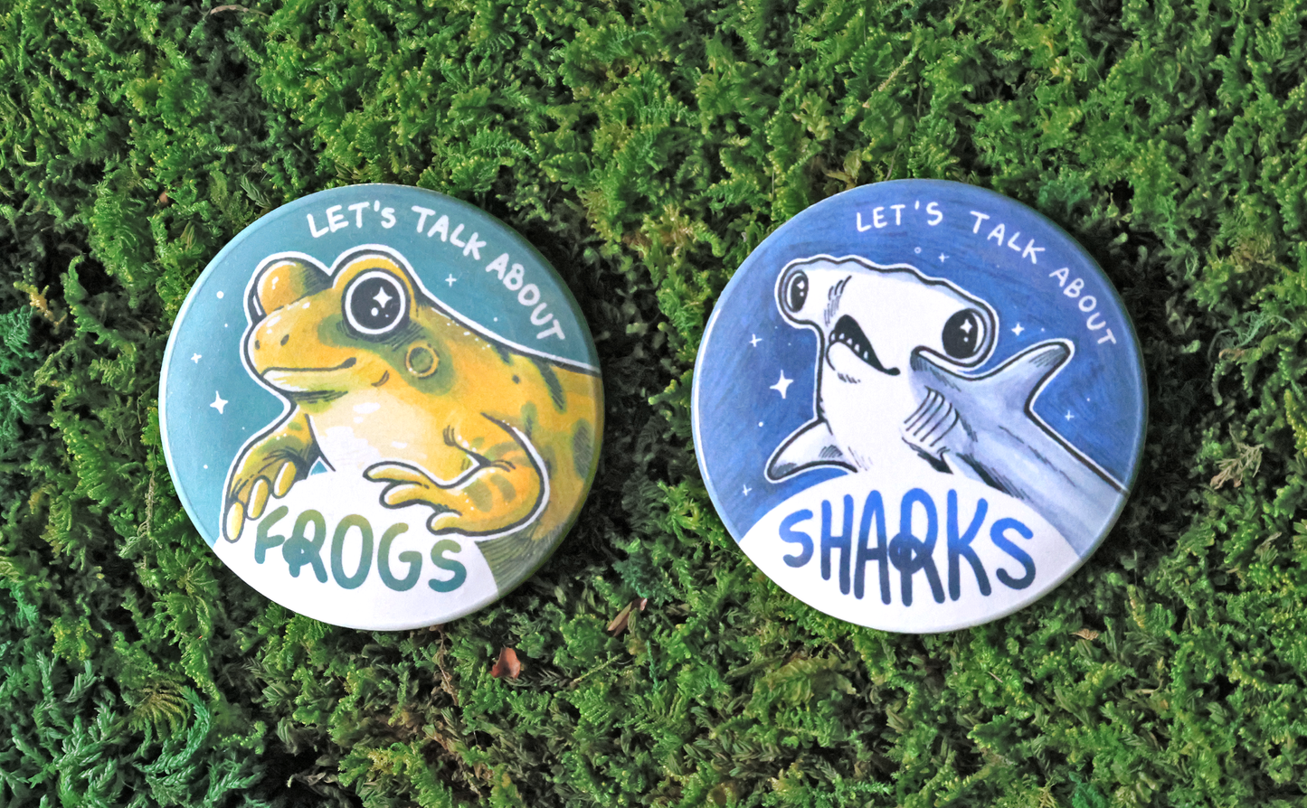 Let's Talk About Animals Biodegradable Button Badges