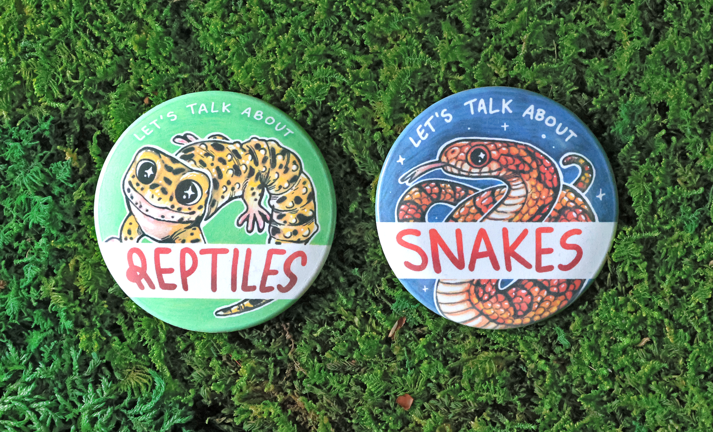 Let's Talk About Animals Biodegradable Button Badges