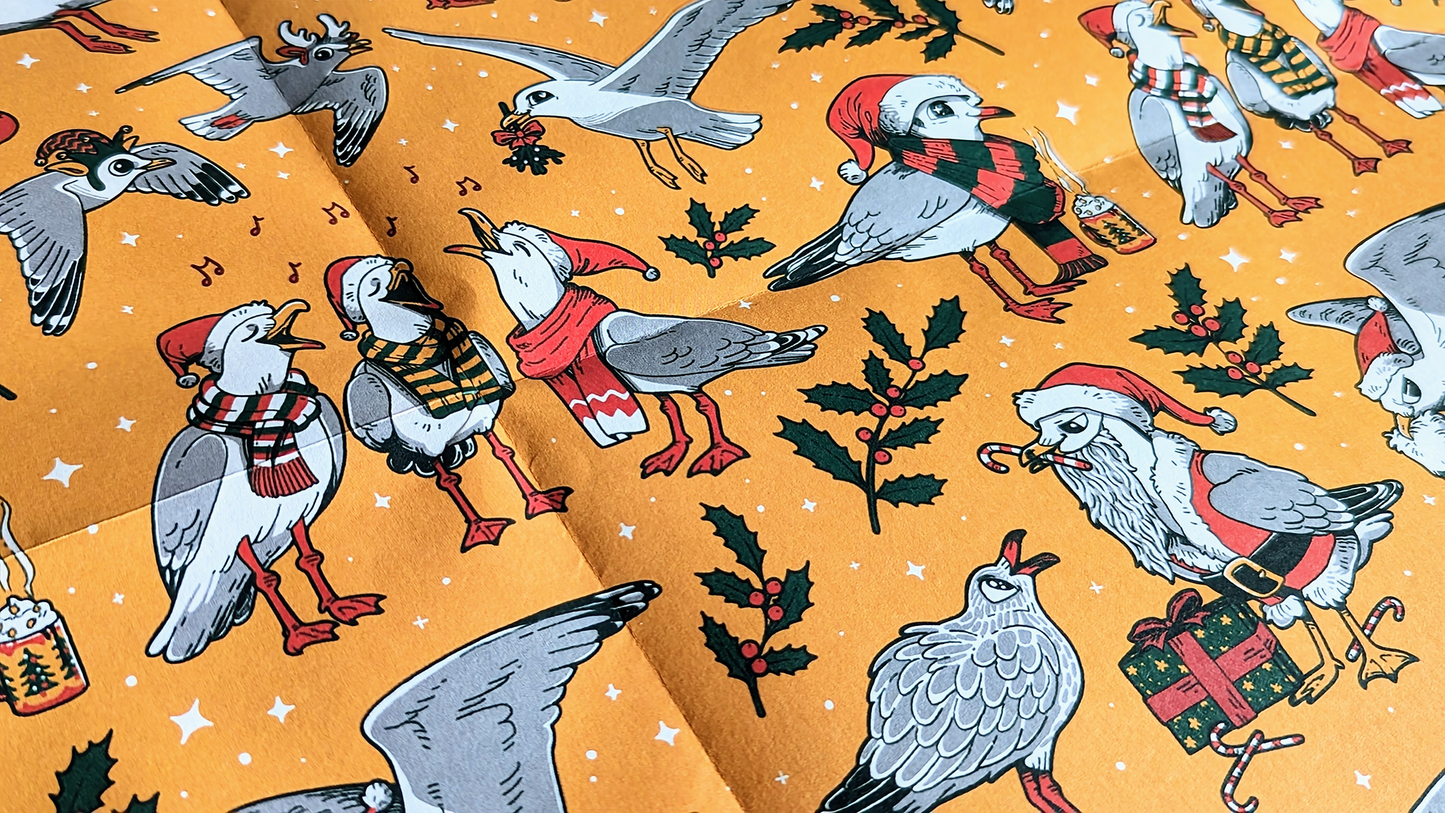 Festive Gull Wrapping Paper