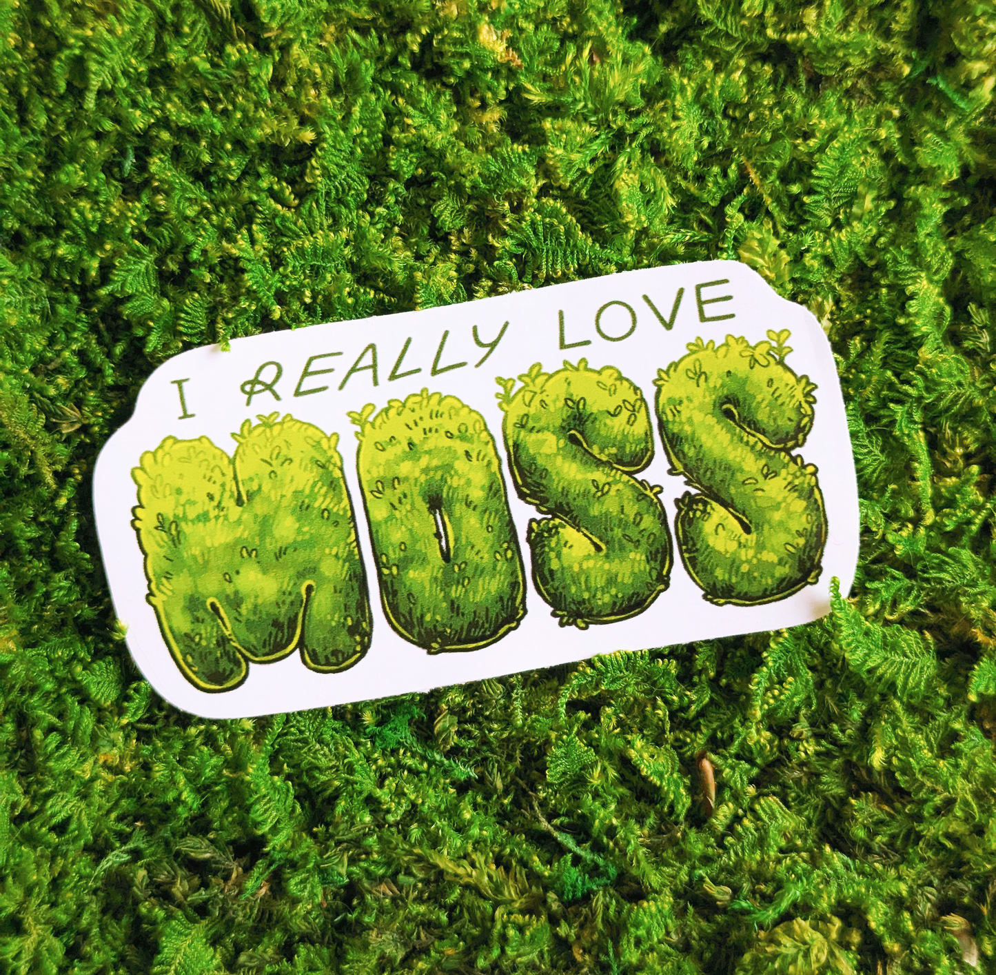 I Really Love Moss Sticker