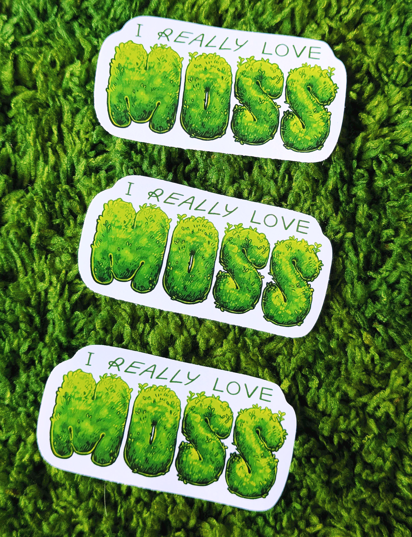 I Really Love Moss Sticker