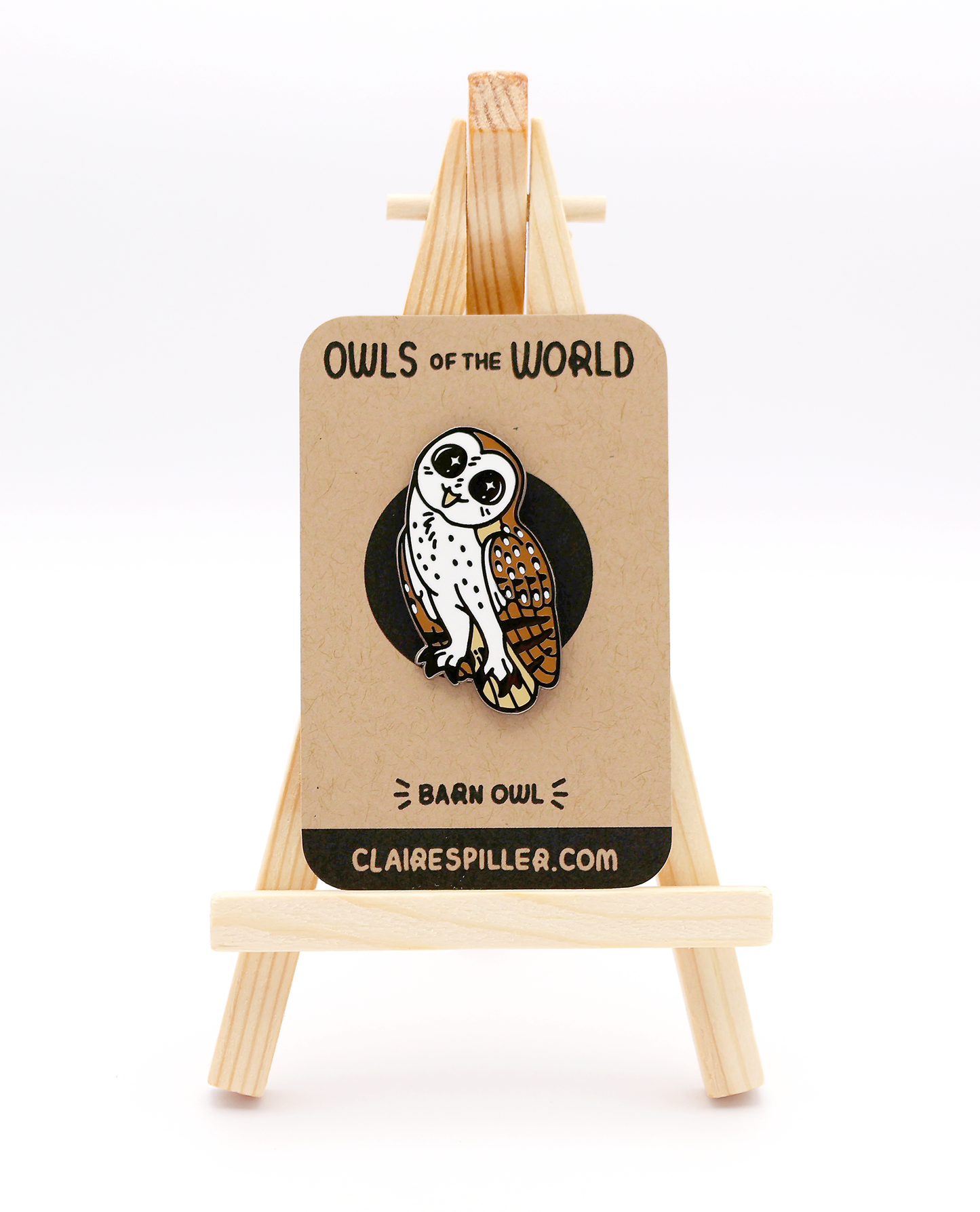 Barn Owl Enamel Pin