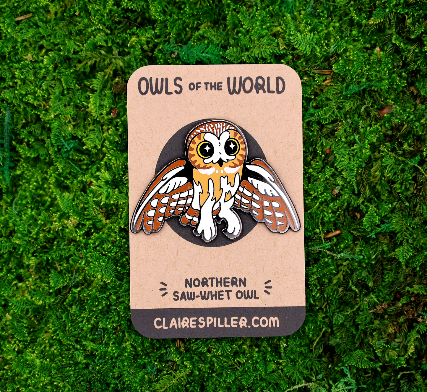 Northern Saw-whet Owl Enamel Pin