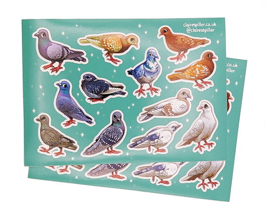 City Pigeons Sticker Sheet