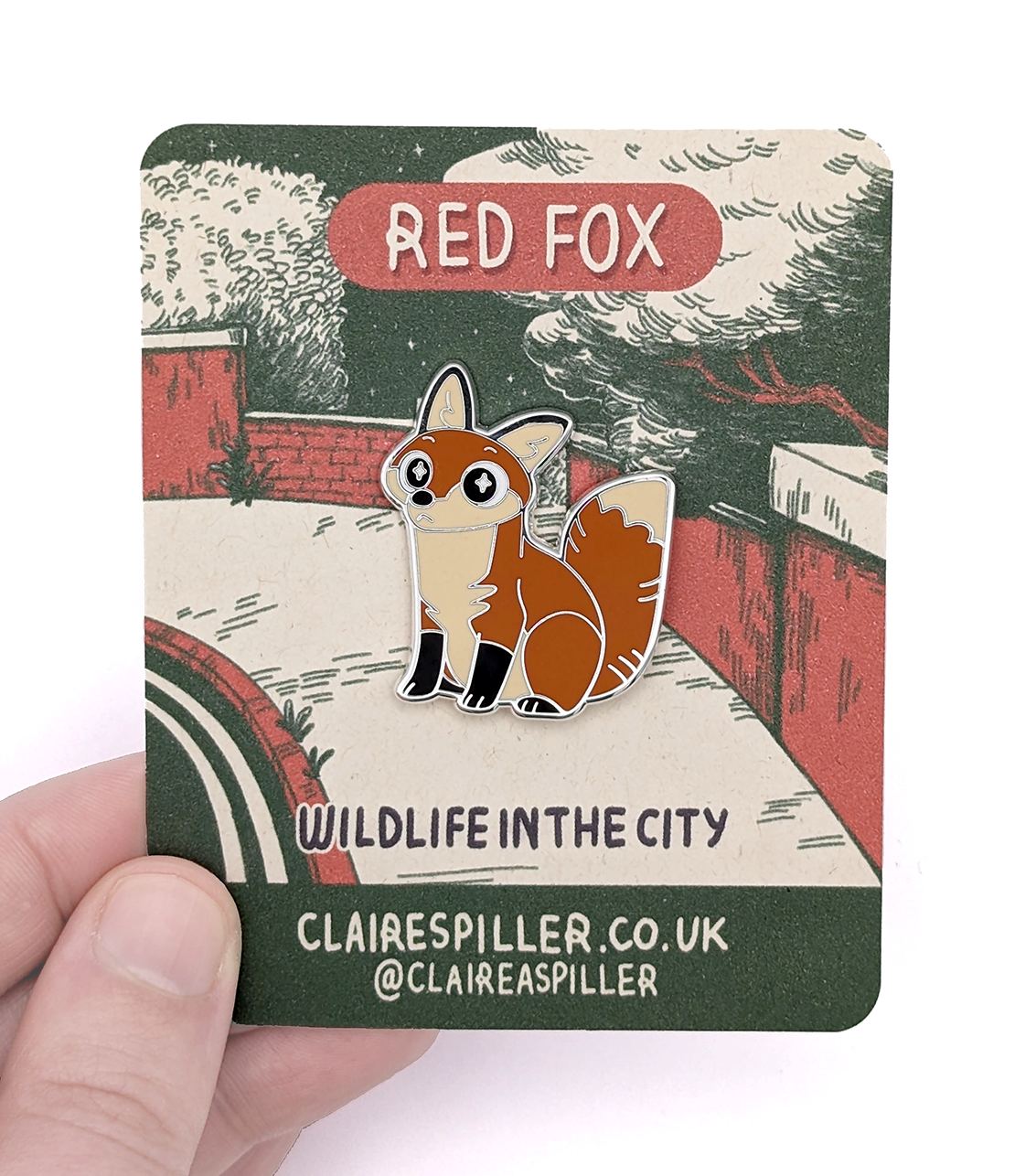 Fox Enamel Pin