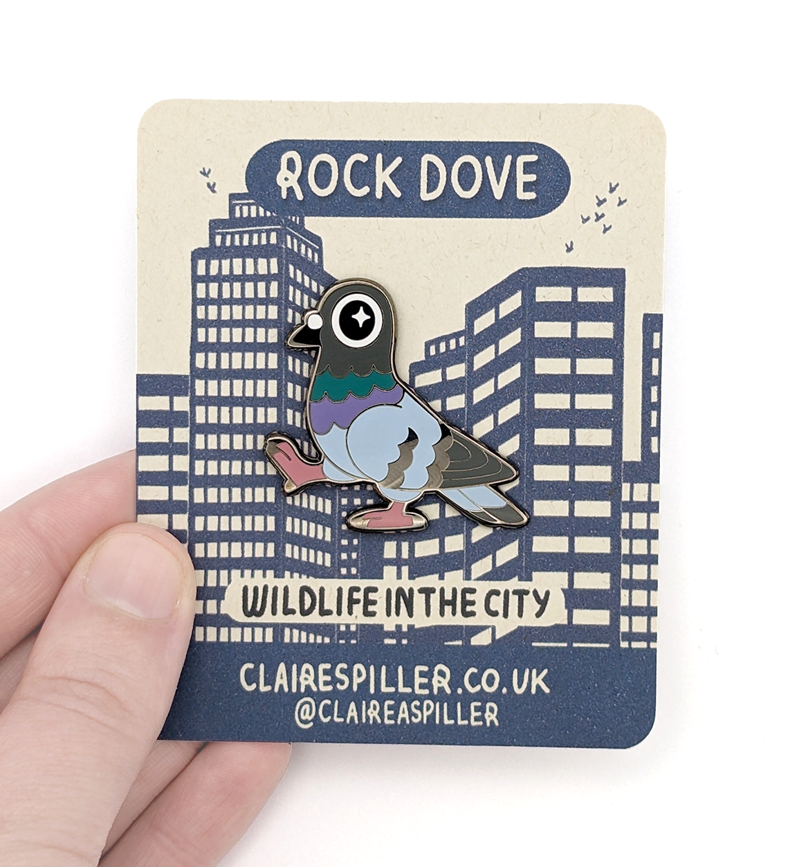 Rock Dove Enamel Pin