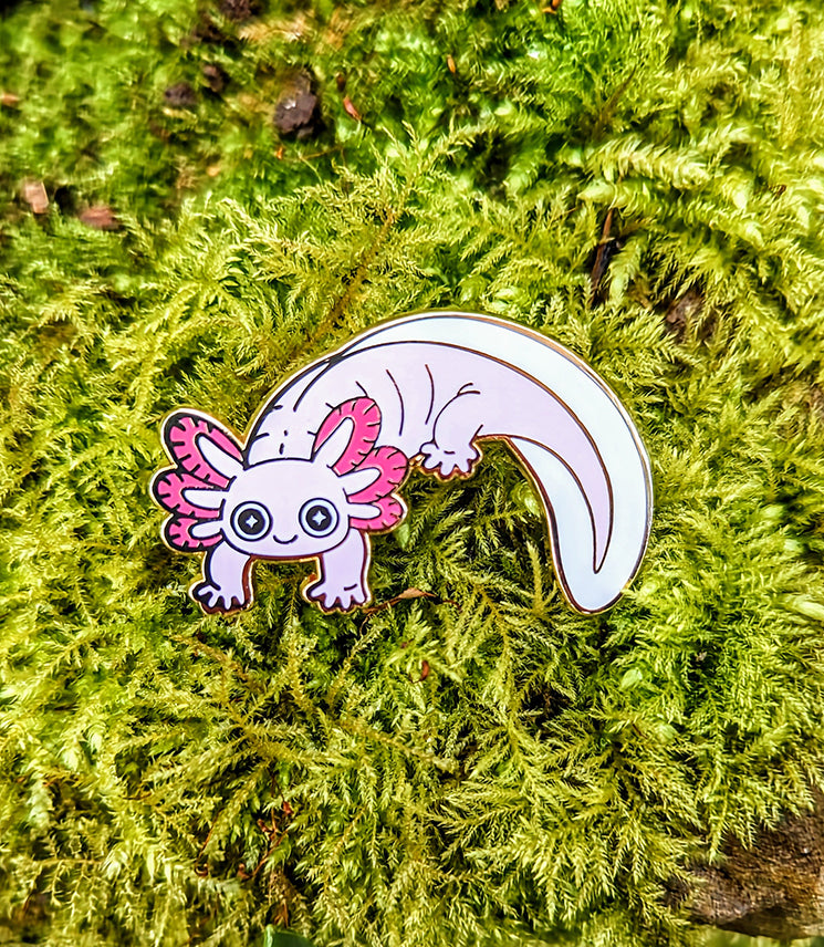 Axolotl Enamel Pin