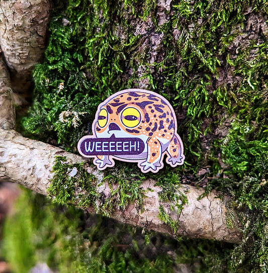 Desert Rain Frog Wooden Pin